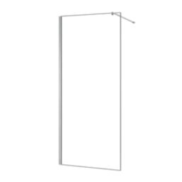 Triton Neo  Frameless Showerwall  Chrome 1100mm x 2015mm