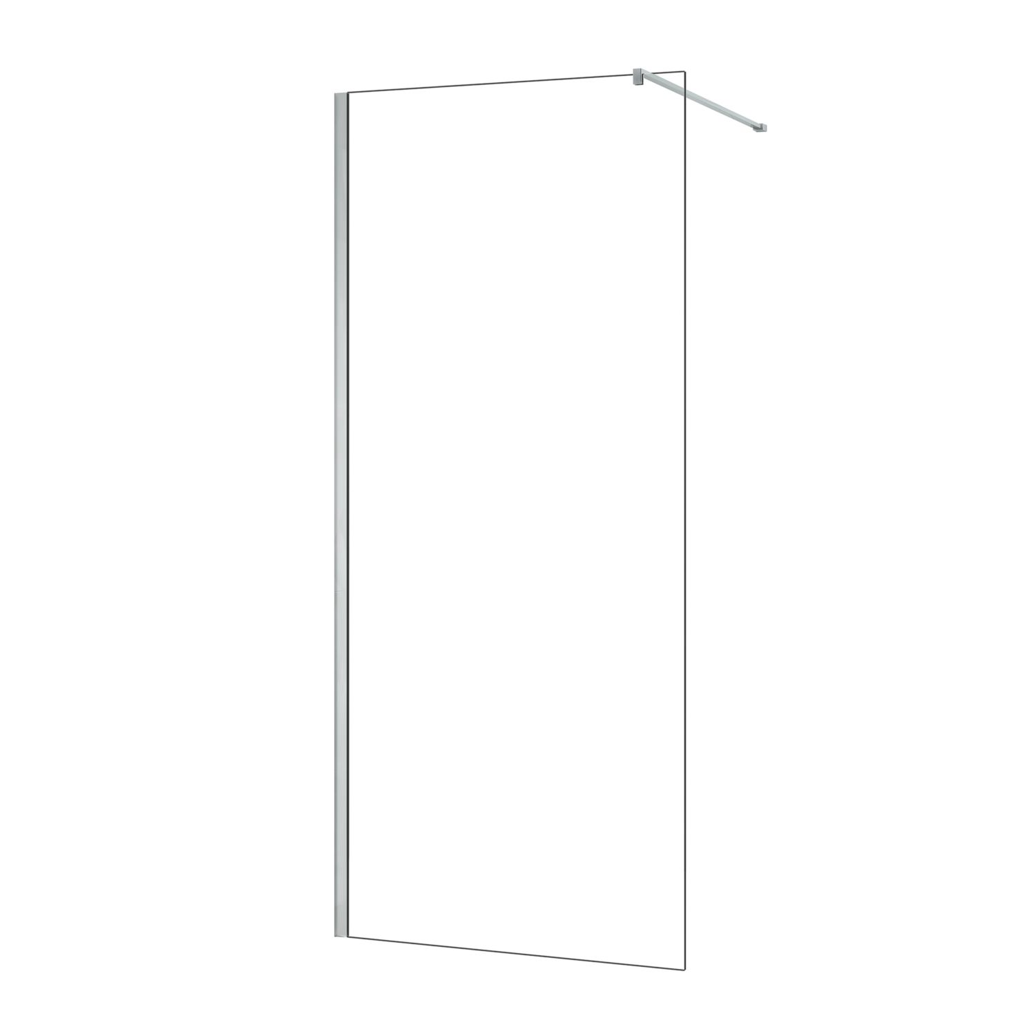 Triton Neo Frameless Showerwall Chrome 1100mm x 2015mm (243TK)