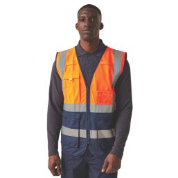 Regatta Pro Executive Hi-Vis Vest Orange/Navy 3X Large 50" Chest