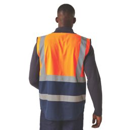 Regatta Pro Executive Vest Hi-Vis Vest Orange/Navy 3X Large 50" Chest