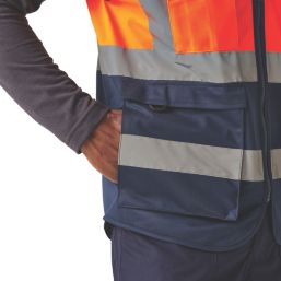 Regatta Pro Executive Hi-Vis Vest Orange/Navy 3X Large 50" Chest