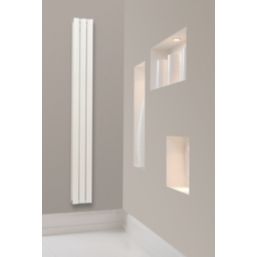 Venus 1800mm x 205mm 2418BTU White Vertical Designer Radiator