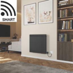 Azur Duke 700W 3-Column Electric Radiator 600mm x 650mm Anthracite 2389BTU