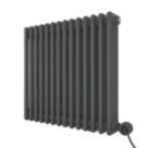 Azur Duke 700W 3-Column Electric Radiator 600mm x 650mm Anthracite 2389BTU