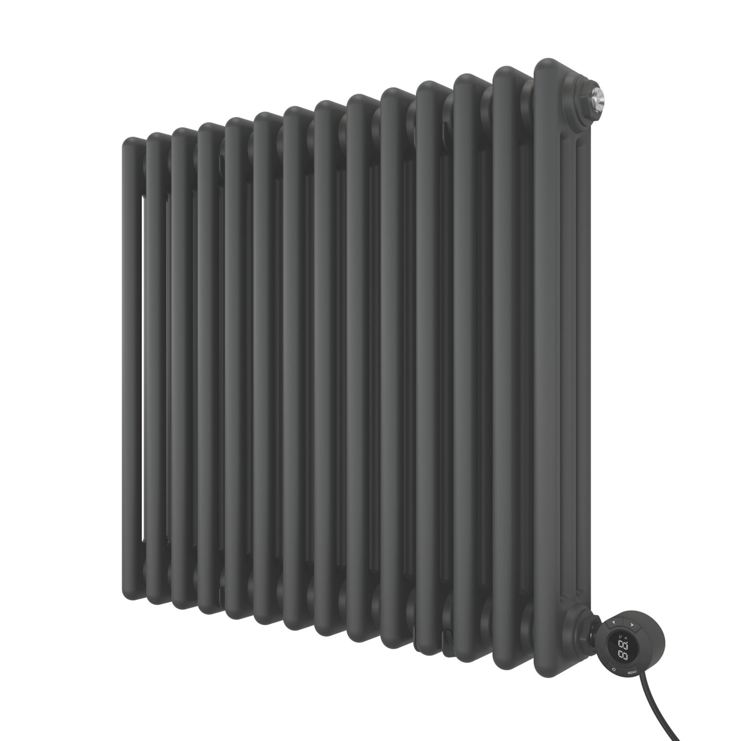 Azur Duke 700W 3-Column Electric Radiator 600mm x 650mm Anthracite 2389BTU (244AC)