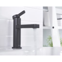 Bristan Elevar Black 149mm Standard Lever Mono Basin Mixer Tap  With Clicker Waste