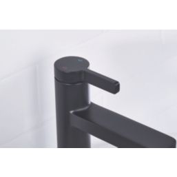 Bristan Elevar Black 149mm Standard Lever Mono Basin Mixer Tap  With Clicker Waste