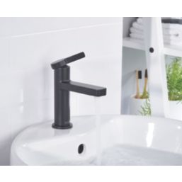 Bristan Elevar Black 149mm Standard Lever Mono Basin Mixer Tap  With Clicker Waste