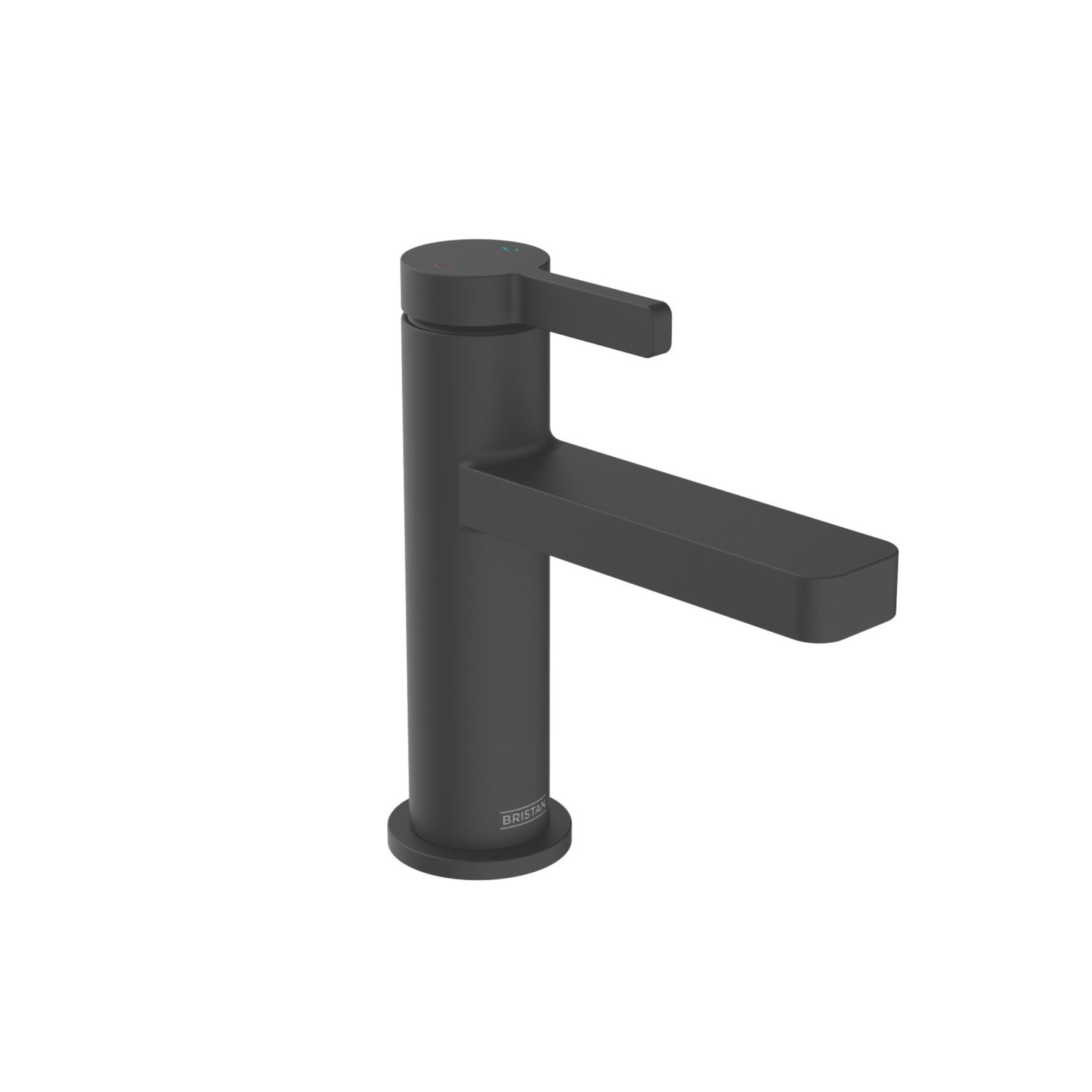 Bristan Elevar Black 149mm Standard Lever Mono Basin Mixer Tap With Clicker Waste (244AJ)