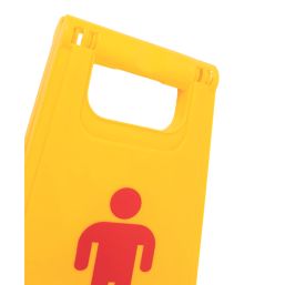 Essentials Male Attendant On Duty A-Frame Safety Sign 600mm x 290mm
