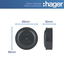 Hager J401 30A 3-Terminal Junction Box Brown