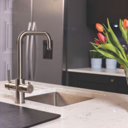 ETAL Elise 4-in-1 Instant Boiling Water Tap with Chiller Unit Brushed Steel