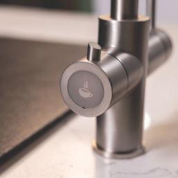 ETAL Elise 4-in-1 Instant Boiling Water Tap with Chiller Unit Brushed Steel