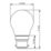 LAP  B22 Mini Globe LED Light Bulb Clear 470lm 2.9W 4 Pack