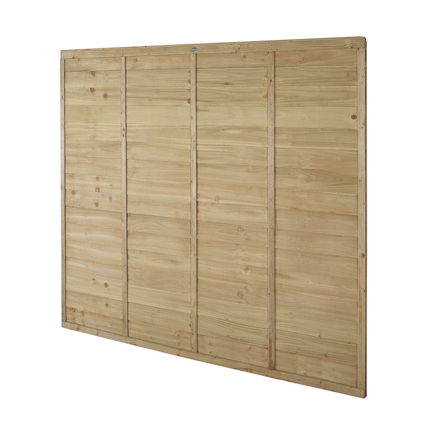 Forest TP Super Lap Fence Panels Natural Timber 6' x 5' 6" Pack of 3 (244FL)