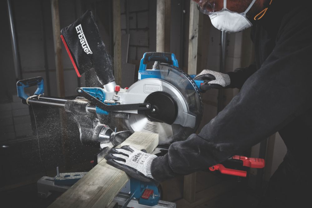 Erbauer EMIS254S 254mm Electric Double Bevel Sliding Mitre Saw 220