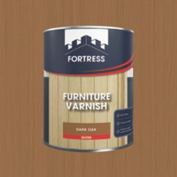 Fortress 750ml Dark Oak Gloss Water-Based Interior Furniture Varnish
