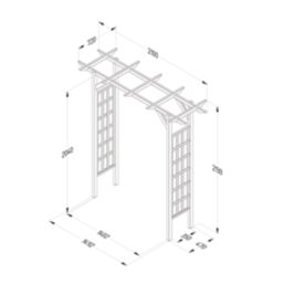 Forest Classic 7' x 7' (Nominal) Timber Arch