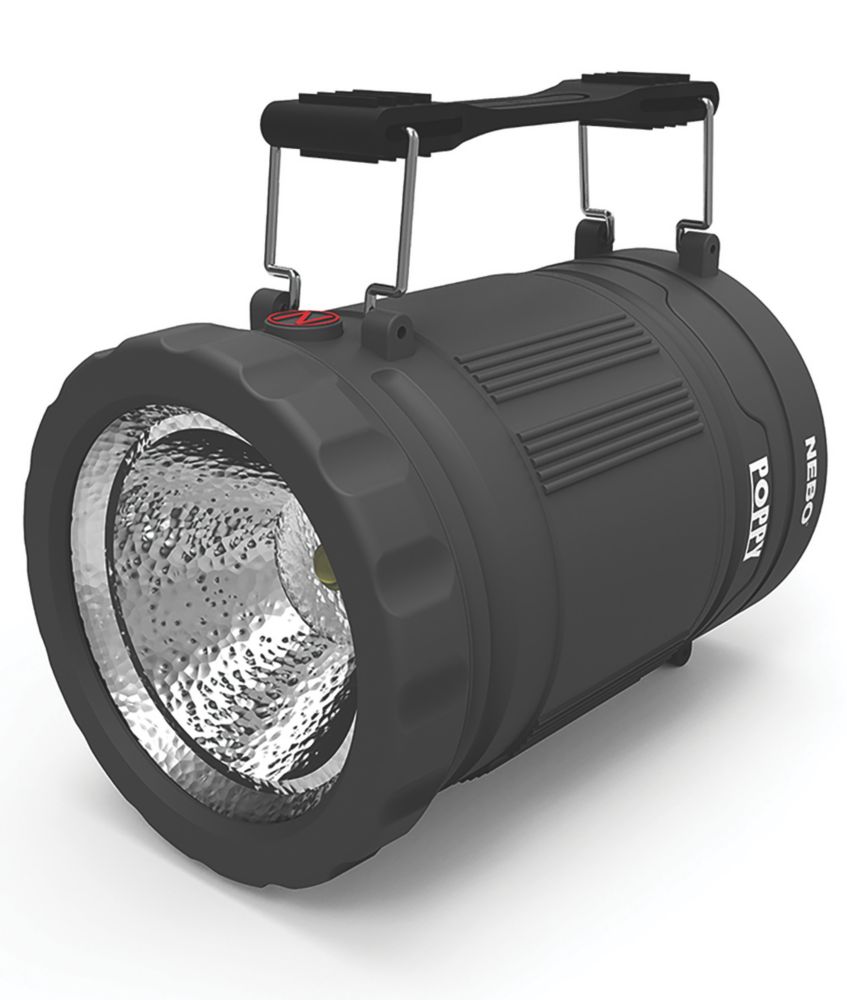 Nebo Poppy LED Lantern/Torch Black 300lm Screwfix