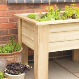 Forest  Rectangular Garden Planter Natural Timber 1800mm x 700mm x 700mm