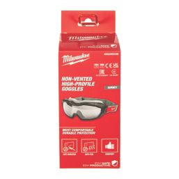 Milwaukee Vented High-Profile Tinted Safety Goggles