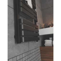 Terma 1110mm x 500mm 2046BTU Black Flat Electric Towel Radiator