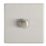 Contactum Lyric 1-Gang 2-Way LED Dimmer Switch  Brushed Steel