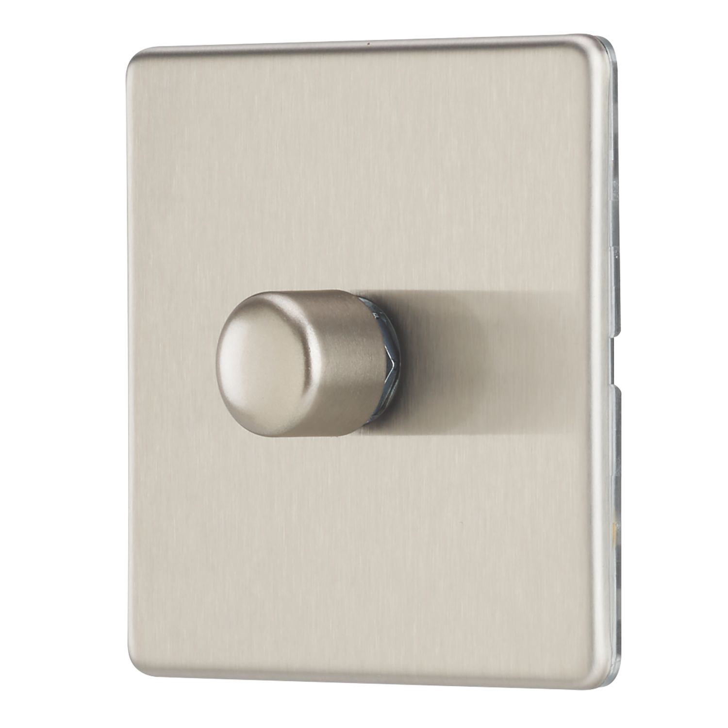 Contactum Lyric 1-Gang 2-Way LED Dimmer Switch Brushed Steel (244RK)