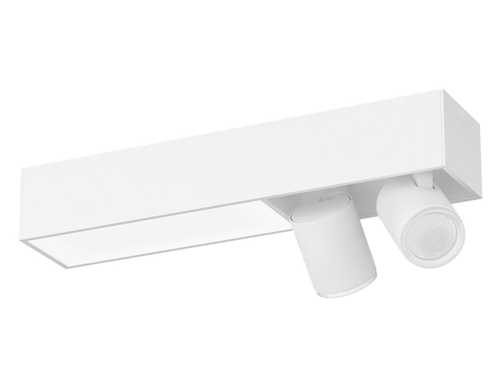 Philips Hue Centris RGB & White LED 2Spot Ceiling Light White 42W 1560lm Screwfix