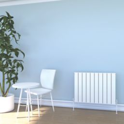 Towelrads Hanworth Plus 600mm x 640mm 3204BTU White Horizontal Designer Radiator