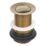 Flomasta Unslotted Pop Up Small Basin Waste Brushed Brass 66mm