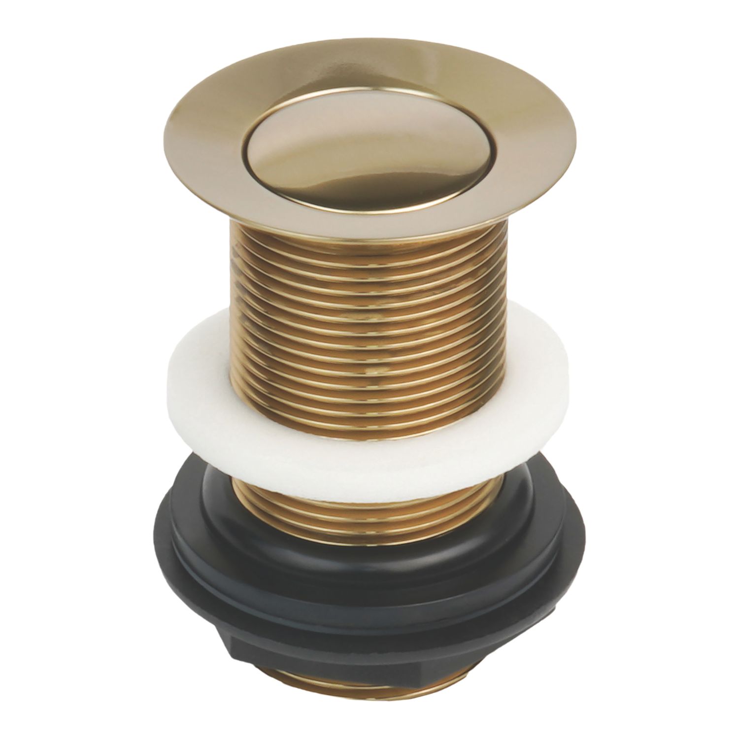 Flomasta Unslotted Pop Up Small Basin Waste Brushed Brass 66mm (244YX)