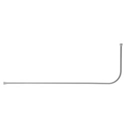 Croydex Slimline Shower Rail Aluminium Silver 1800mm