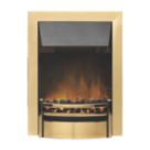 Dimplex Kansas Brass Switch Control Inset Electric Fire 463mm x 160mm x 615mm