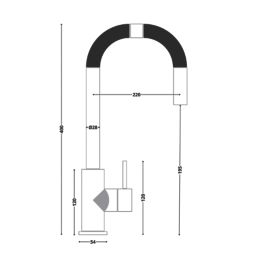 ETAL Cato  Pull-Out Style Kitchen Mixer Tap Chrome Finish