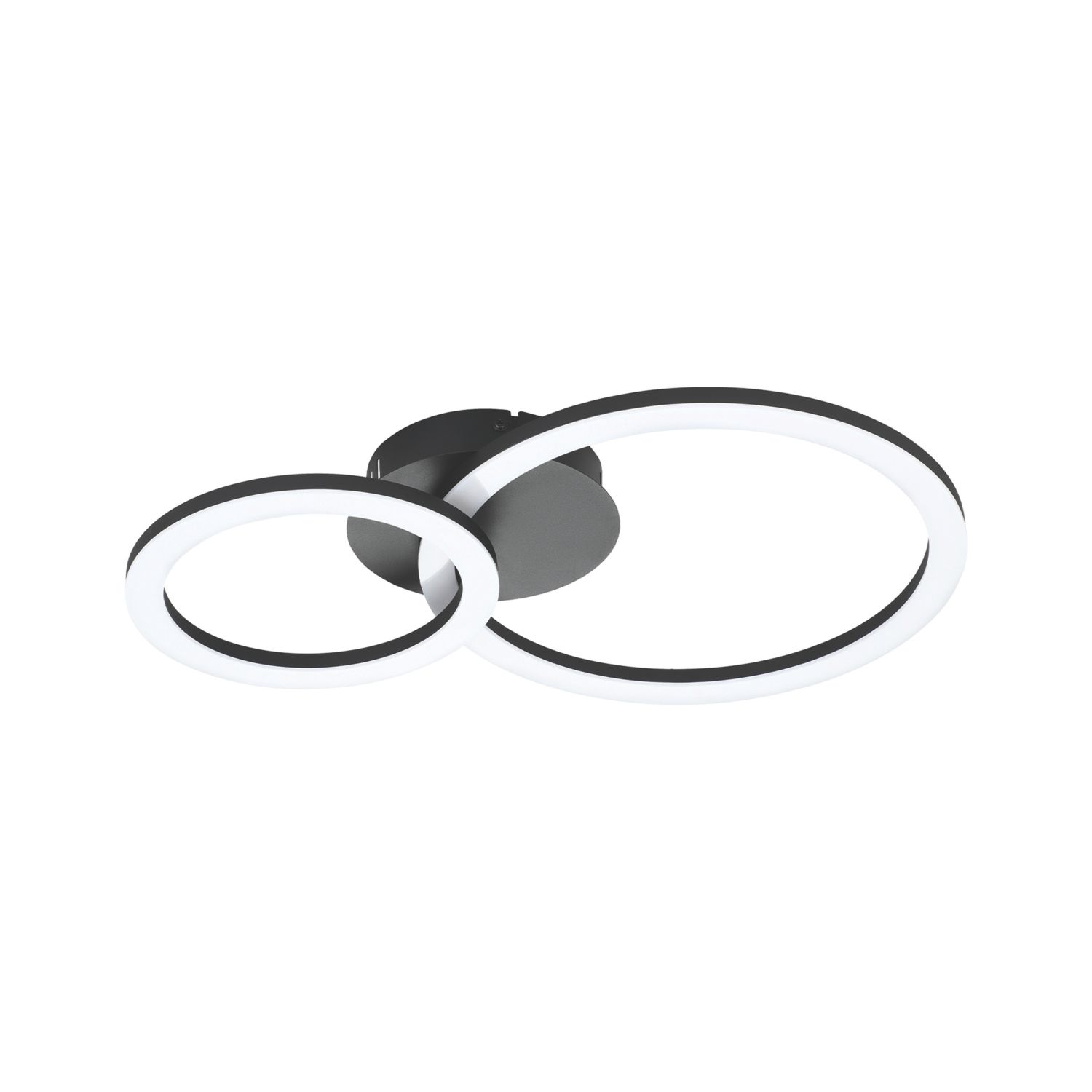 Eglo Parrapos-Z LED Smart Ceiling Light Black 15W 2100lm (245CX)