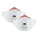 3M Aura Comfort Cool Flow Particulate 9332+ Disposable Valved Respirator P3 2 Pack