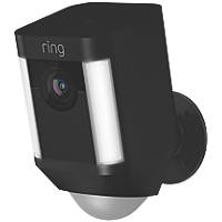 Ring 8SB1S7-BEU0 Battery-Powered Black Wireless 1080p Outdoor Camera with Spotlight with PIR Sensor