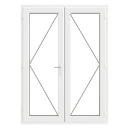 Crystal  White Triple-Glazed uPVC French Door Set 2090mm x 1590mm