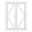 Crystal  White Triple-Glazed uPVC French Door Set 2090mm x 1590mm