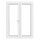 Crystal  White Triple-Glazed uPVC French Door Set 2090mm x 1590mm