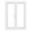 Crystal  White Triple-Glazed uPVC French Door Set 2090mm x 1590mm