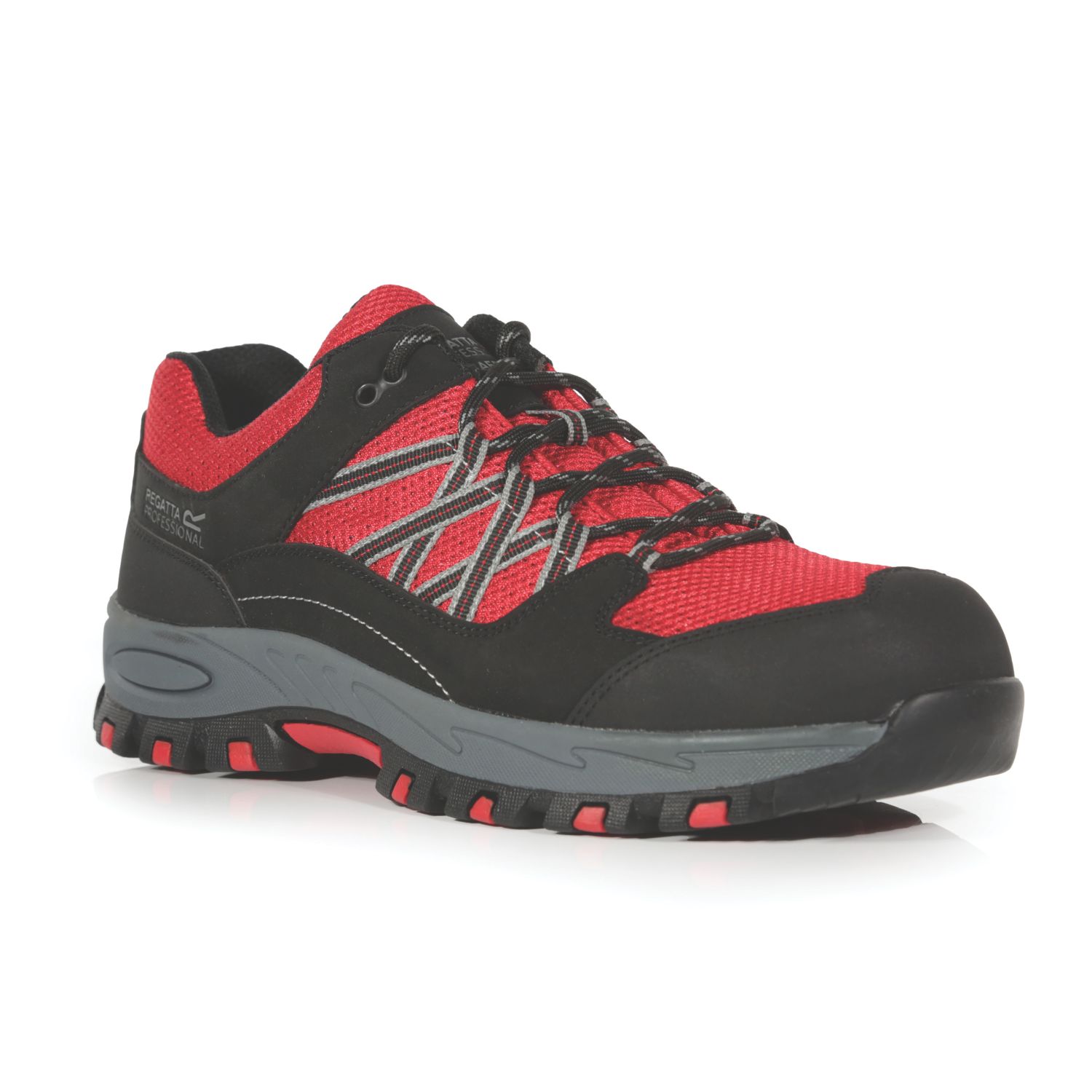 Regatta Sandstone SB Size 6 Red/Black Water-Resistant Steel Toe Cap Safety Trainers (245JR)