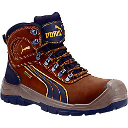 Puma Sierra Nervada Mid Metal Free  Safety Boots Brown Size 10