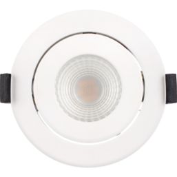 Luceco FType Compact Adjustable Cylinder Fire Rated LED Downlight White 6W 600lm