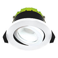 Luceco FType Compact Adjustable Cylinder Fire Rated LED Downlight White 6W 600lm
