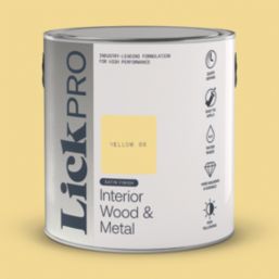 LickPro 2.5Ltr Yellow 08 Satin Water-Based Trim Paint