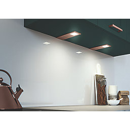 Sensio Astro TrioTone Rectangular LED Cabinet Downlight Copper 14.4W 280-300lm 3 Pack