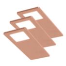 Sensio Astro TrioTone Rectangular LED Cabinet Downlights Copper 14.4W 280-300lm 3 Pack