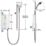 Mira Sport Max with Airboost White/Chrome 10.8kW  Electric Shower